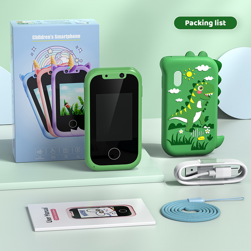 Early Childhood Education Photo Video Game Mini Bear Handheld Touch Mobile Phone Camera - Image 9