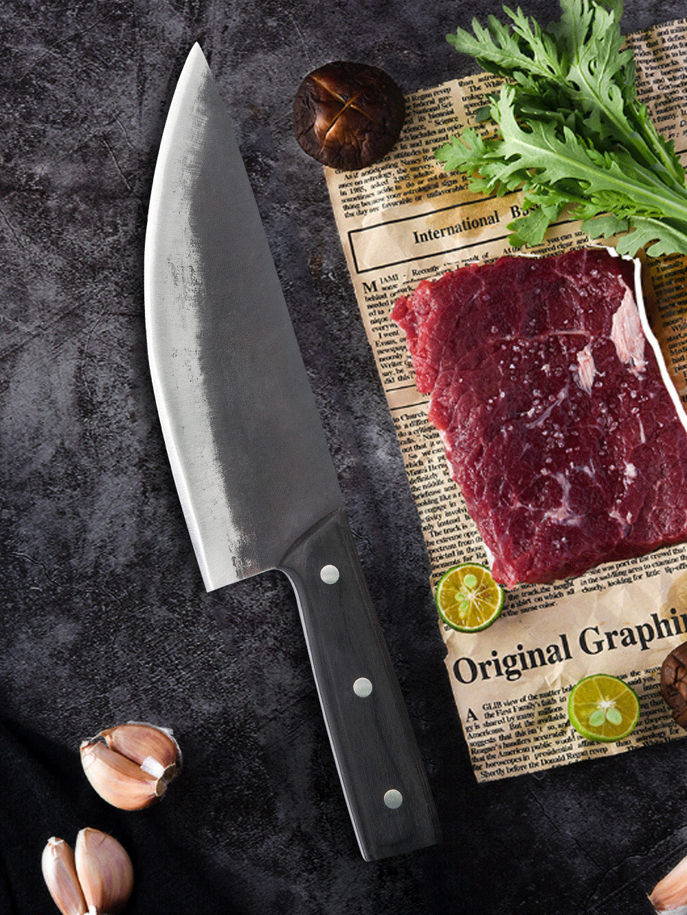 High Carbon Steel Household Fish Killing And Bone Removing Knife - Image 4