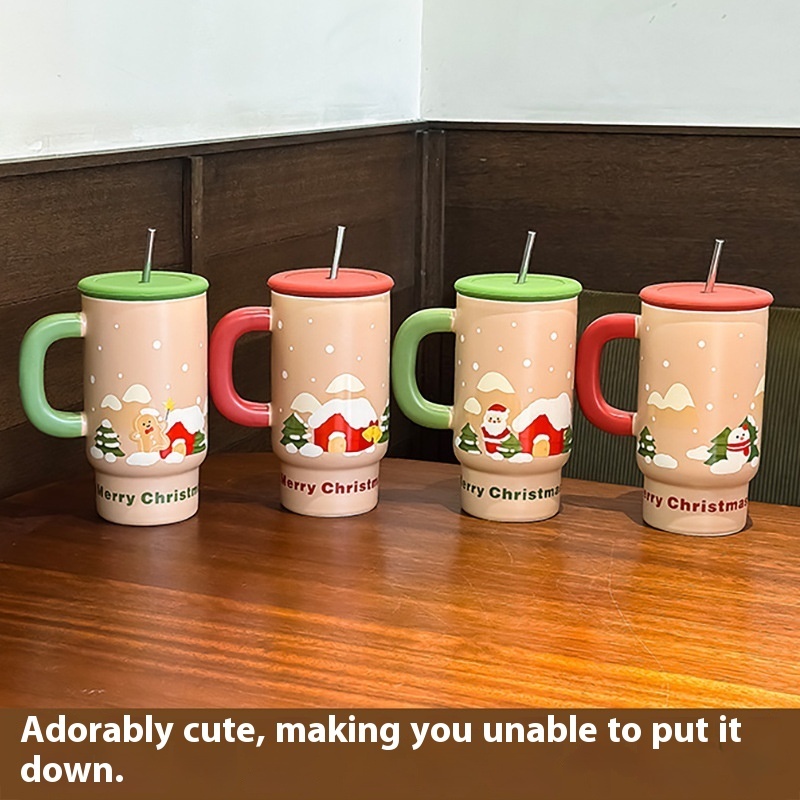 Christmas Gift Large Capacity Ceramic Cup Mug Creative — изображение 3