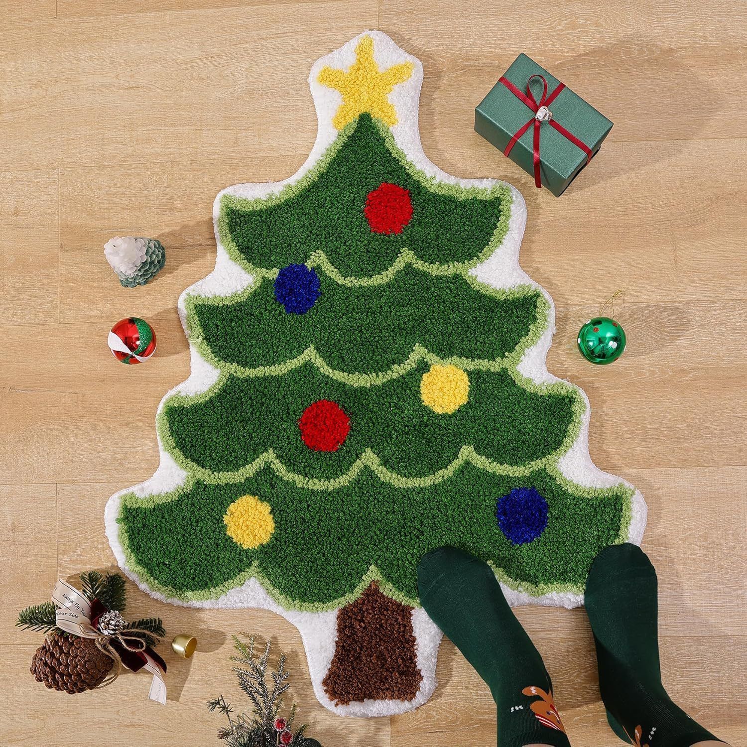 Nordic Christmas Tree Cashmere Mat - Image 9