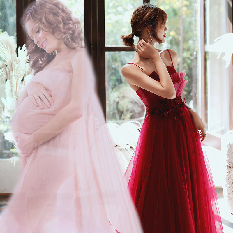 Can Wear Engagement Suspender Evening Dress For Women — изображение 2