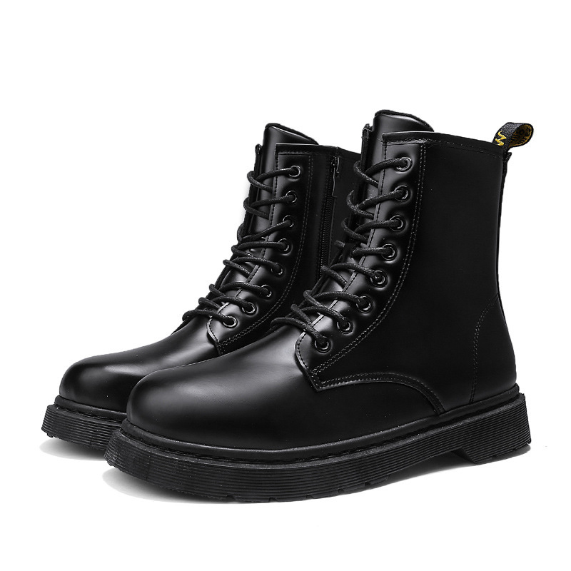 Martin Boots With Zipper Men's British Style - Image 7
