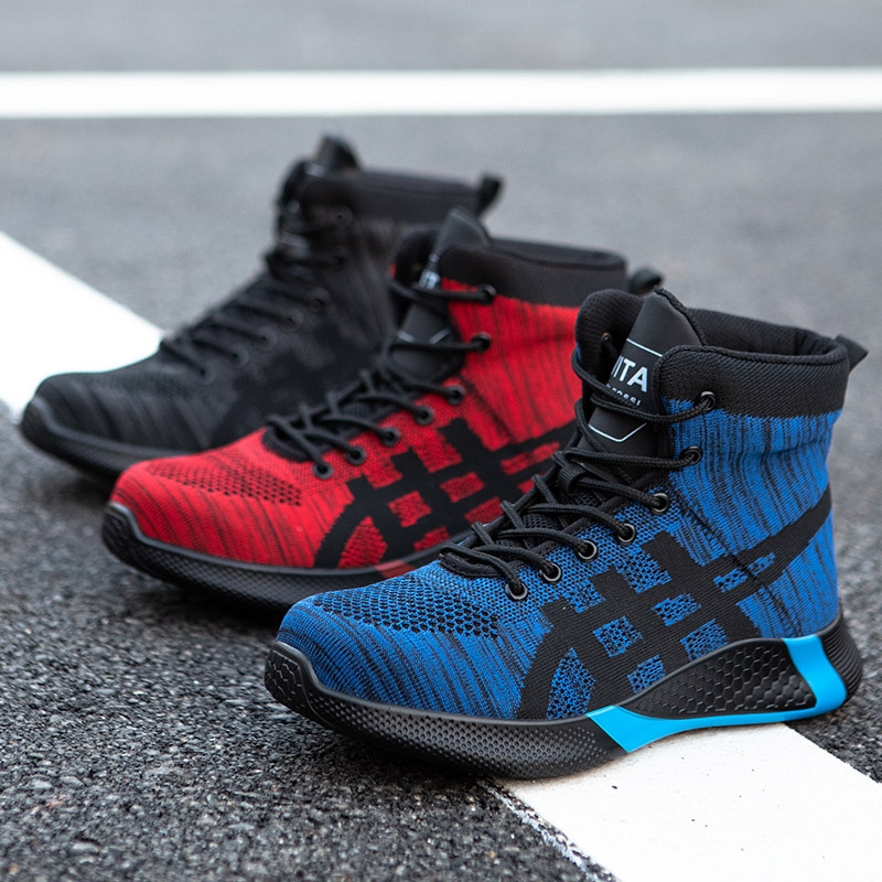 Winter Plush Boots Men Labor Protection Anti-smash Anti-puncture Work Shoes Warm Thickened Breathable Lace-up Safety Shoes - Image 2