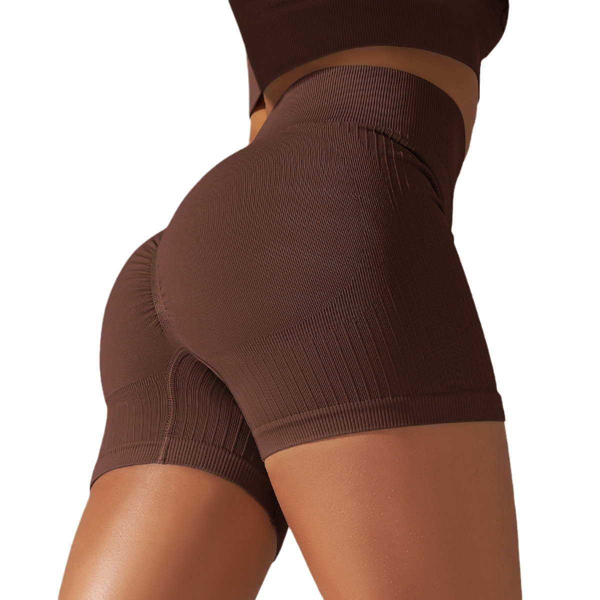 Seamless Thread Knitted Yoga Pants High Waist Hip Lift - Image 4