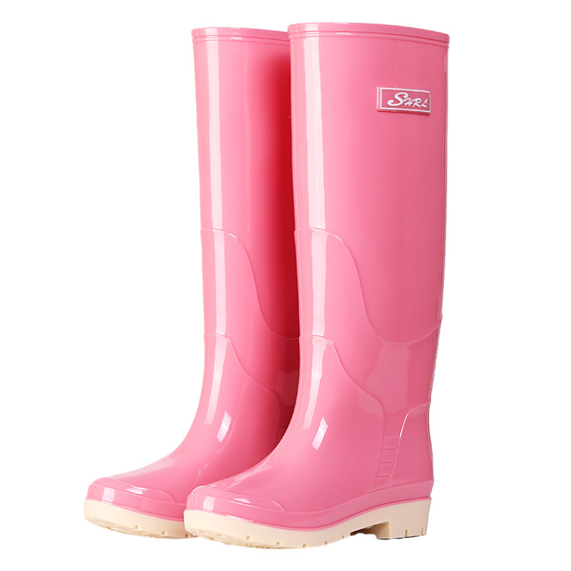 Fleece-lined Warm Length Waterproof Rain Boots - Image 5