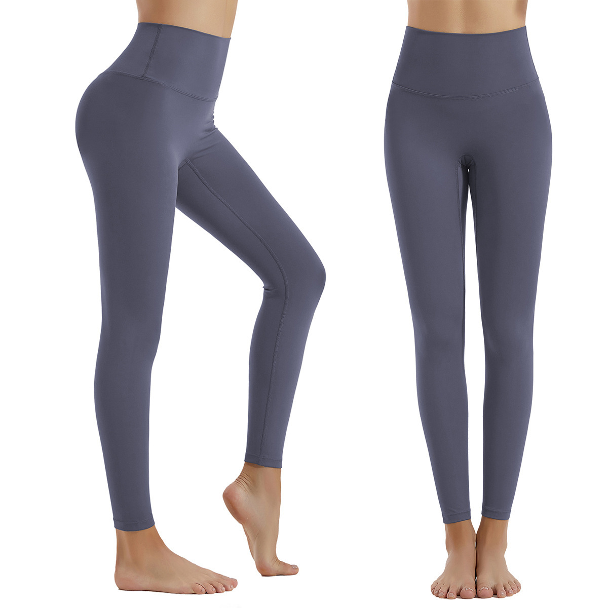 New European And American Solid Color Fashion High-waist Aports Fitness Yoga Pants — изображение 8