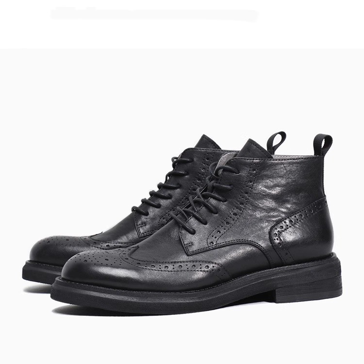 Trendy Casual Platform Leather Boots - Image 8