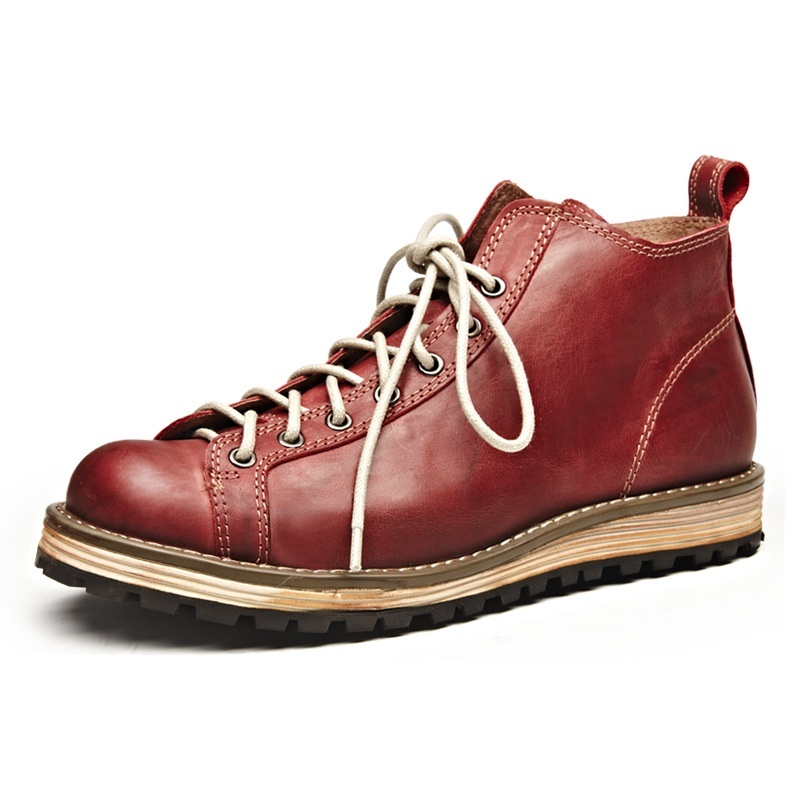 Men's Vintage Leather Big Toe Martin Boots - Image 10