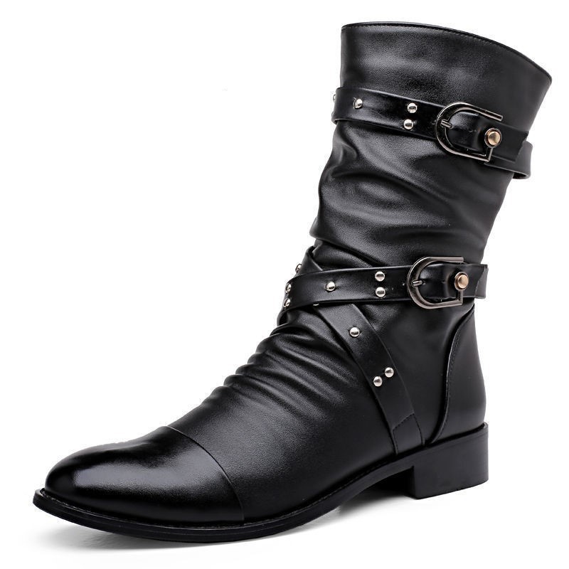 Men's Pointed Toe Within Wellingtons - Image 9