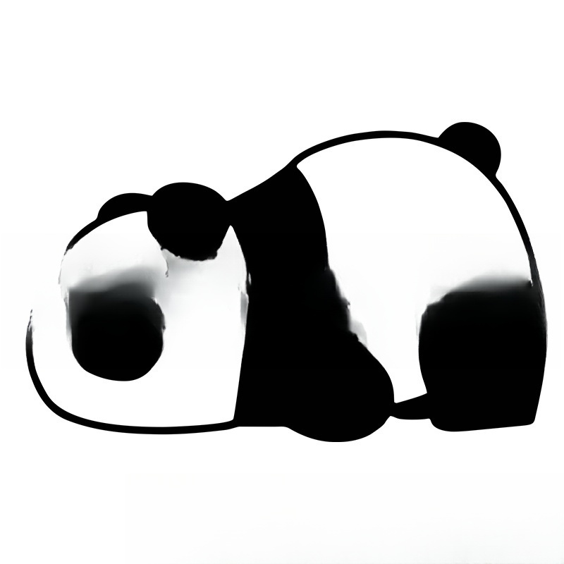 Peeking Panda Automobile Sticker Vinyl Creative Decal Cute Panda Car Accessories — изображение 5