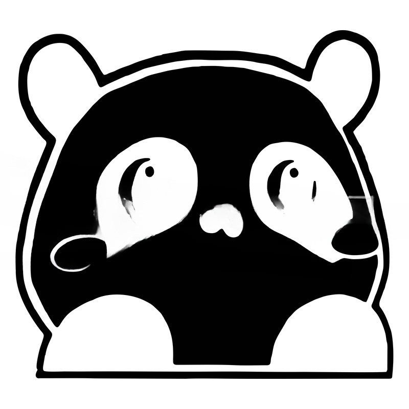 Peeking Panda Automobile Sticker Vinyl Creative Decal Cute Panda Car Accessories — изображение 6