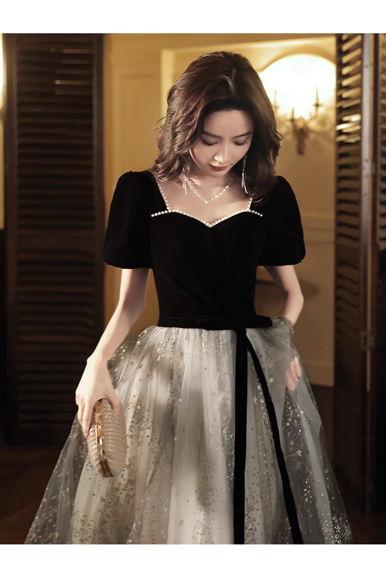 Women's French Light Luxury And Luxurious Black Evening Dress – Bild 7