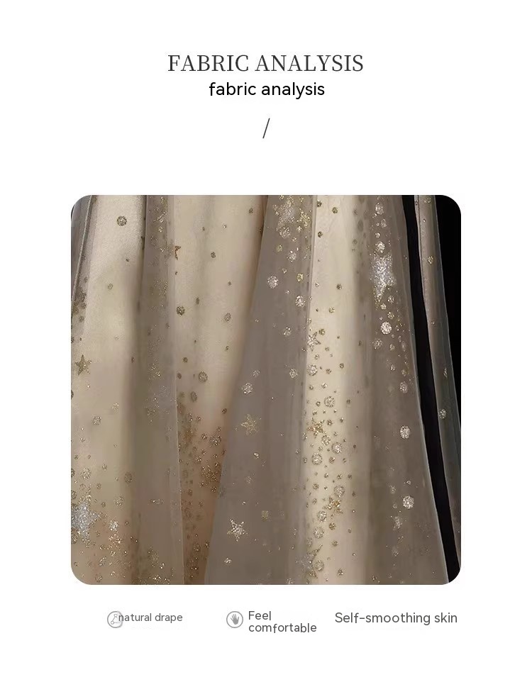 Women's French Light Luxury And Luxurious Black Evening Dress – Bild 10