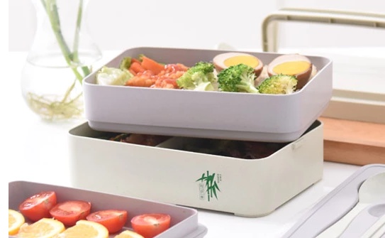 Eco-friendly bamboo 3-layer lunch box microwave safe bento - Image 8