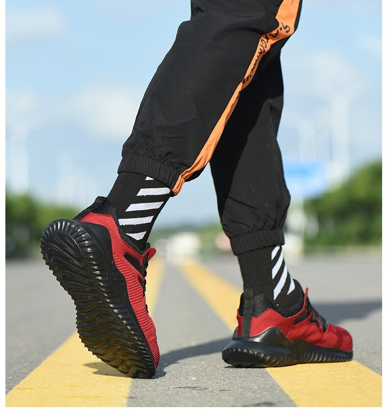 Safety Shoes Men Wear-resistant Light Breathable Boots Anti-slip Rubber Outsole Anti-Smashing Puncture Proof Work Shoes – Bild 6