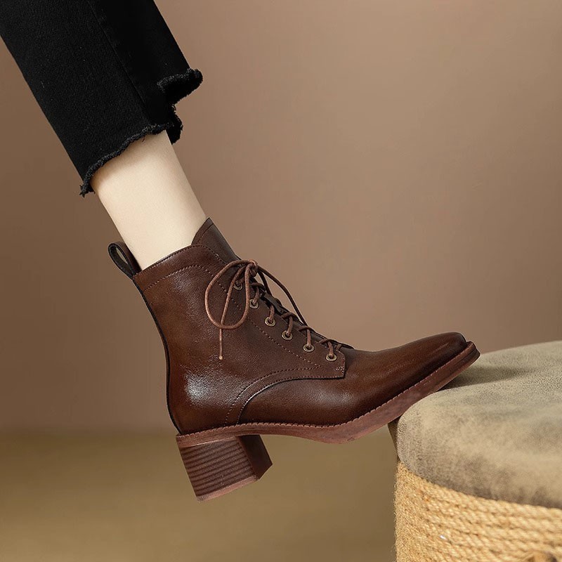 Women's French Elegant Pointed-toe Short Tube Boots – Bild 2