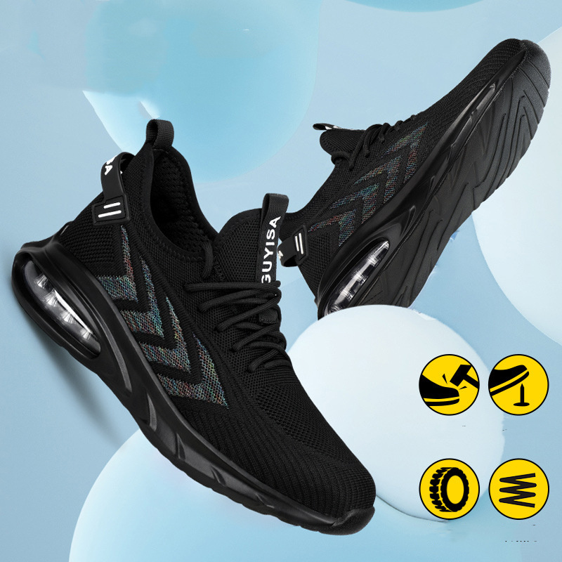 Indestructible Steel Toe Work Shoes Men Sneakers Fashion Air Cushion Safety Shoes – Bild 7