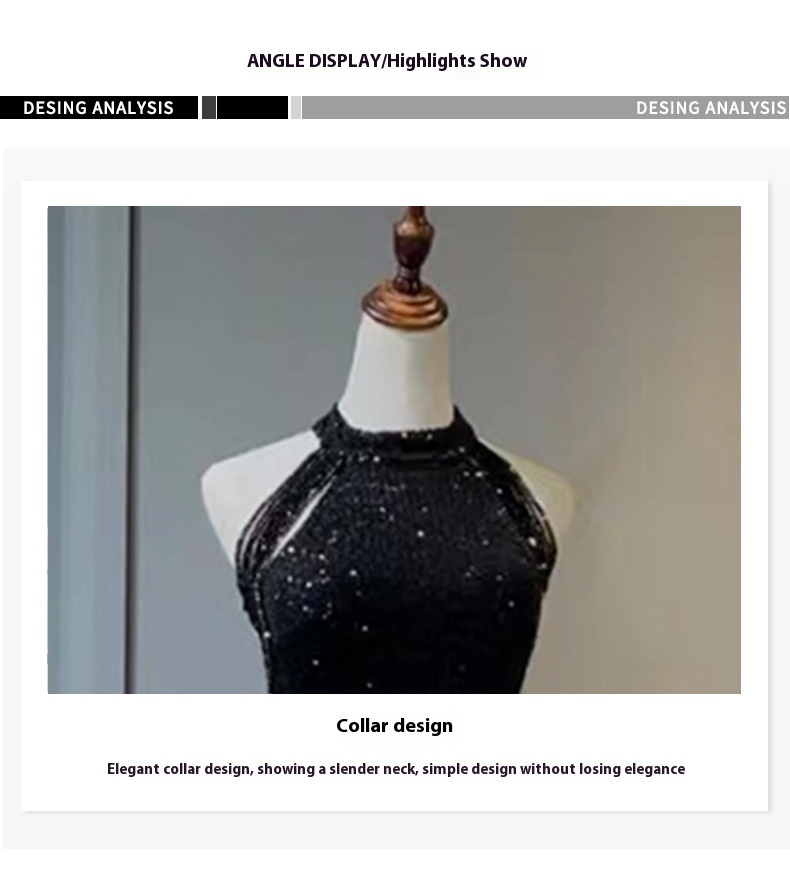 Black Evening Dress For Women — изображение 10