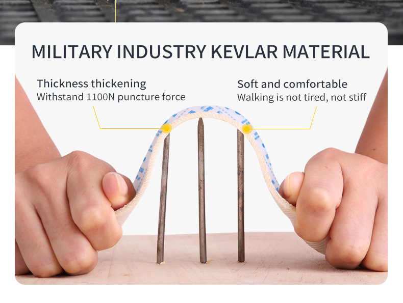 Anti-smashing And Anti-penetration Fly Woven Mesh Cushion Insole Lightweight Breathable And Comfortable Work Safety Shoes — изображение 8