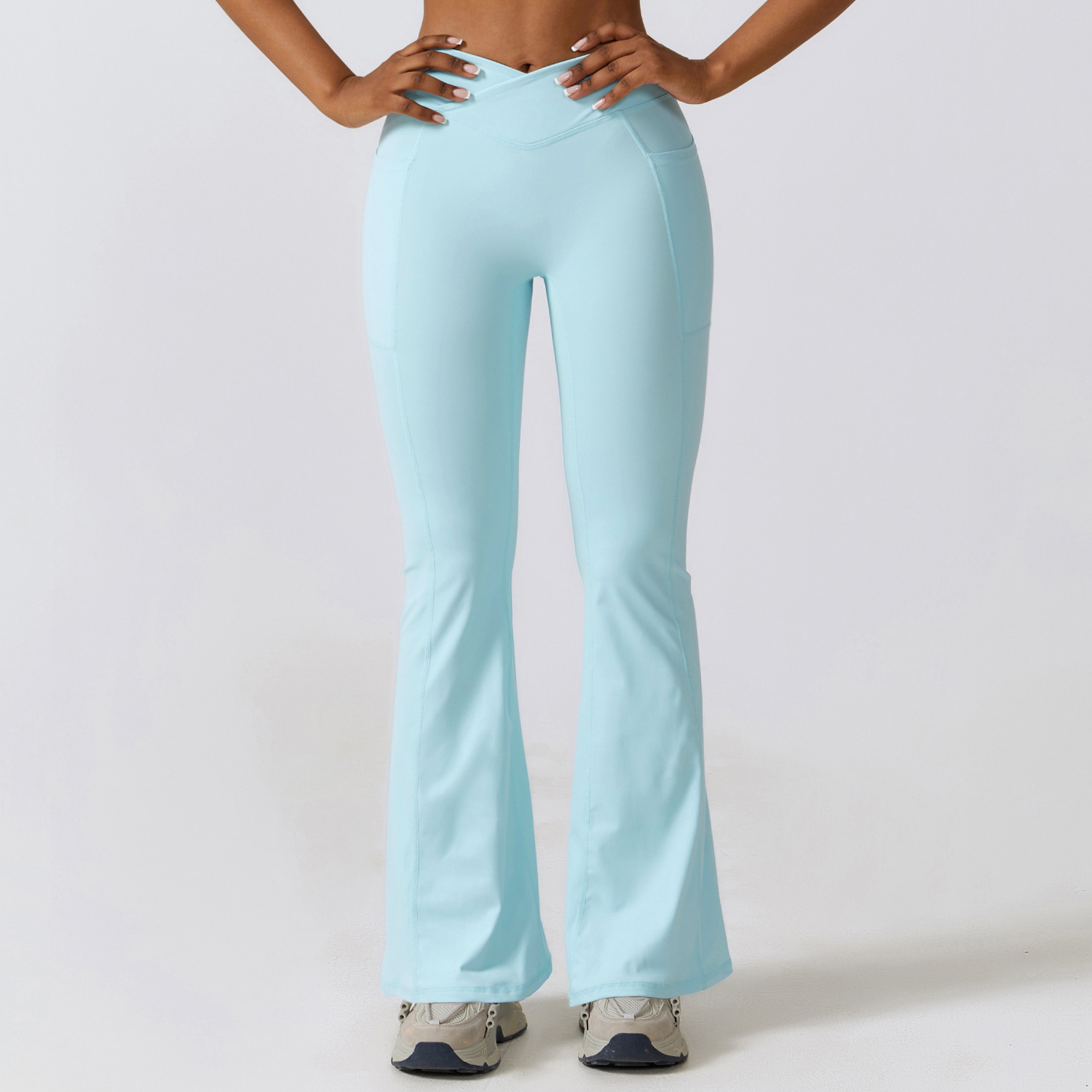 Wide Pants Hip Lifting Yoga Bell-bottom Pants Sports - Image 3