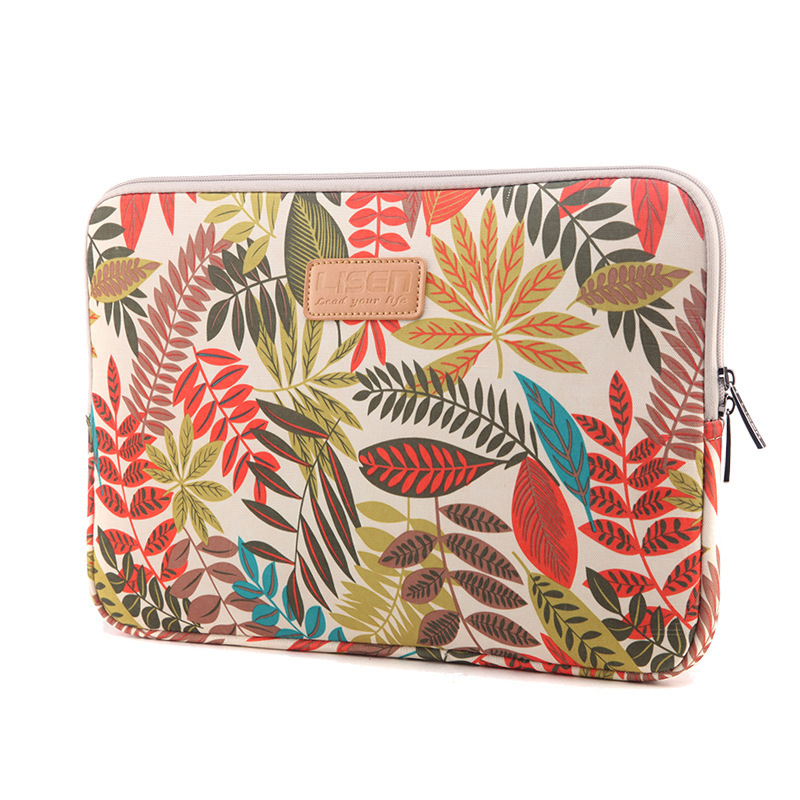 LISEN Colorful Leaf Notebook Sleeve Bag Inch 15.6 Inch Computer Bag - Image 10