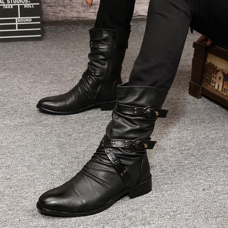 Men's High-top Leather Dr Martens Boots — изображение 2
