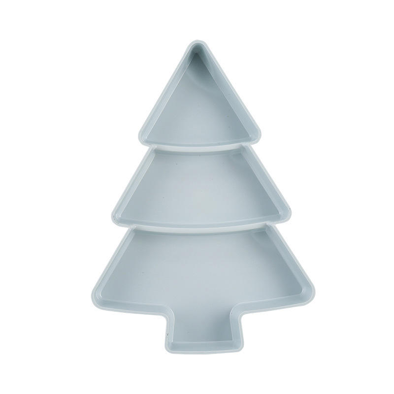 Christmas Tree Shaped Fruit Platter Creative Plates Storage Box Dried Fruit Snack Plates Divided Candy Dessert Plate Container - Image 7