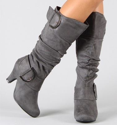 Fashion Brushed Velvet Spring And Autumn Women's Boots - Image 9