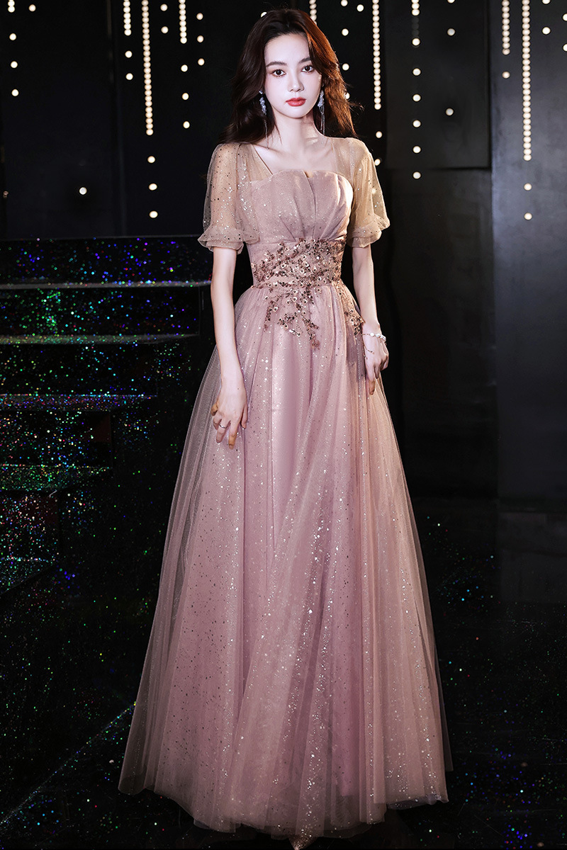 New Birthday Banquet Party Elegant Socialite Host Fairy Slim Evening Dress For Women - Image 6