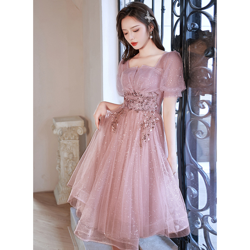 New Birthday Banquet Party Elegant Socialite Host Fairy Slim Evening Dress For Women - Image 9