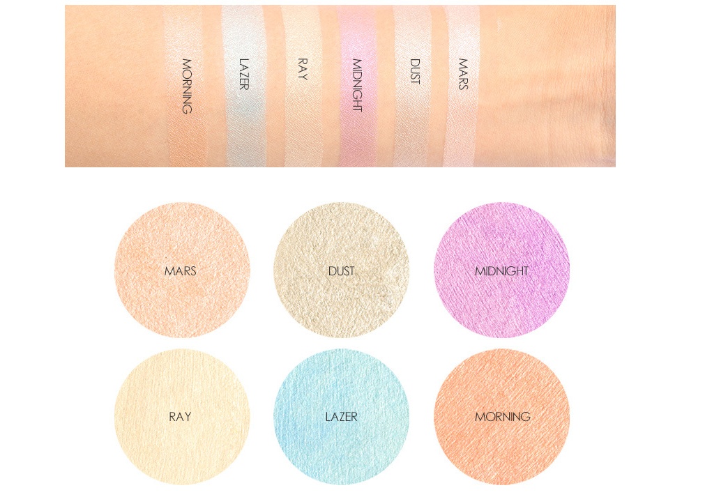 Focallure 6-Color Northern Lights Glow Bronzer Palette - Image 2