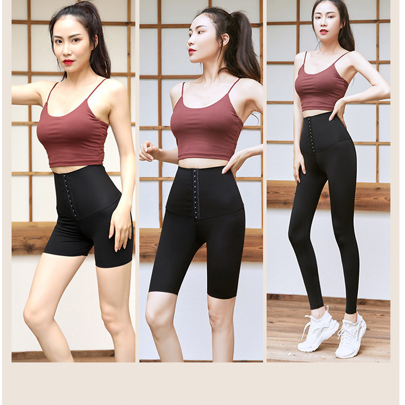 High waist breasted belly yoga pants - Image 5