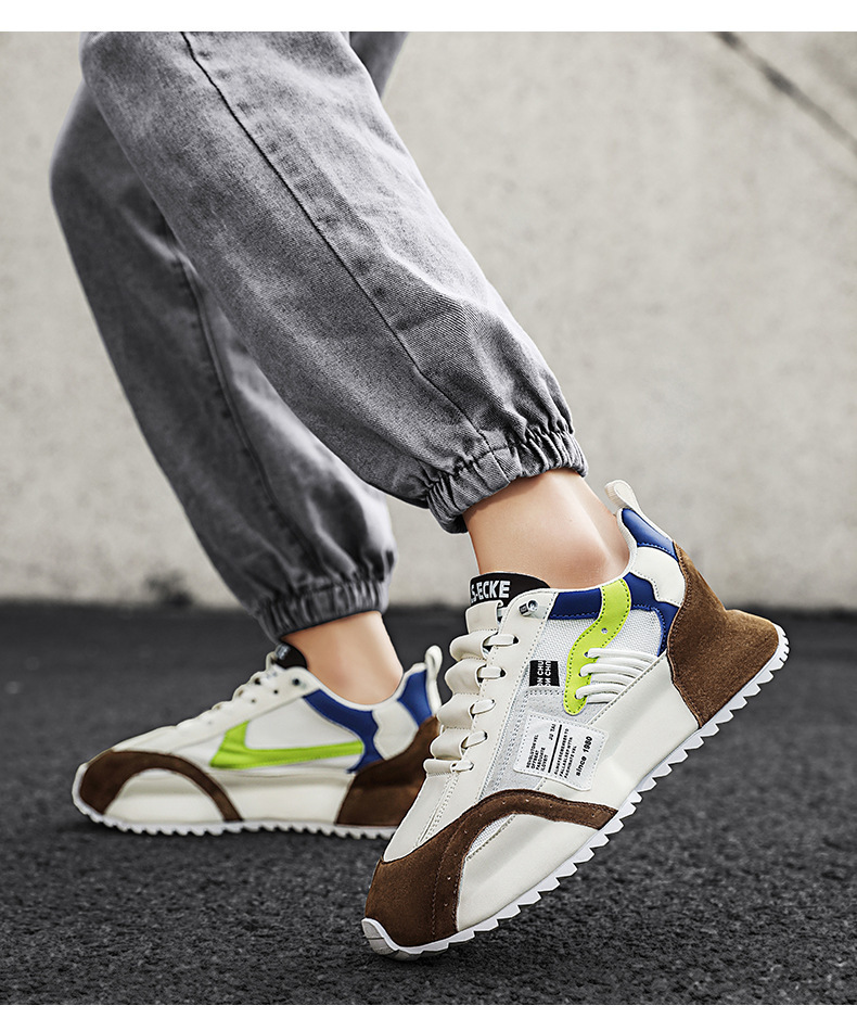 Breathable Casual Versatile Sneaker Men's Work Driving Work Platform Dad Shoes — изображение 9