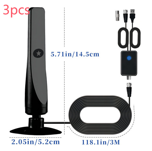 HDTV Vertical Suction Cup Ground Wave Digital TV Antenna High-definition DVB-T2 - Image 7