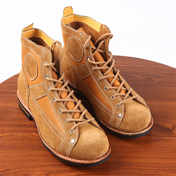 Leather Stitching Paratrooper Work Ankle Boots - Image 9