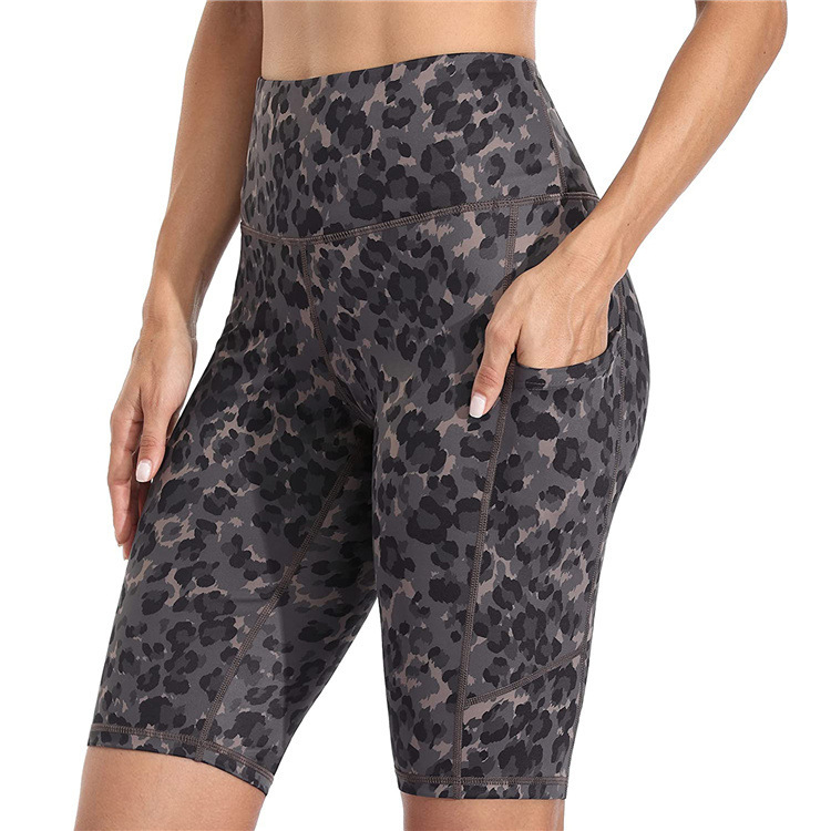 Women's Fashion Casual Leopard Print Printed High Waist High Stretch Yoga Pants - Image 7