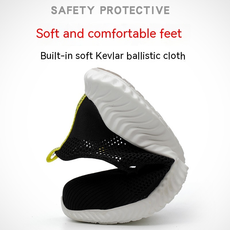 Men's Fashionable Breathable Steel Head Stab-resistant Midsole Light Work Shoes - Image 6