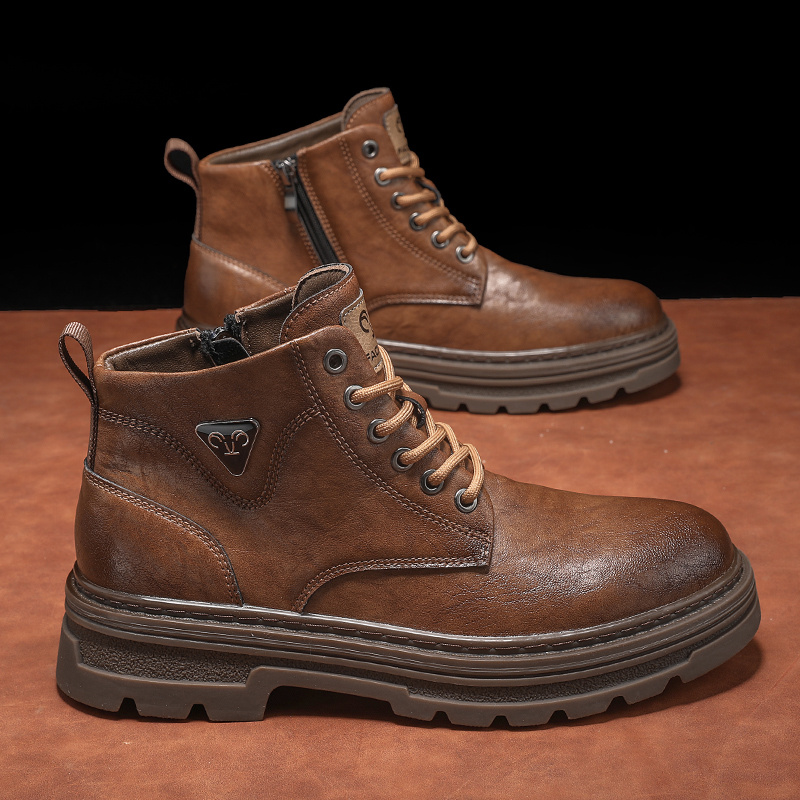Men's Authentic Leather British Style Working Boots – Bild 5