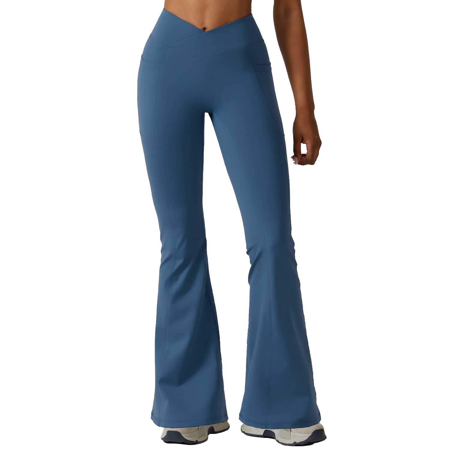 Wide Pants Hip Lifting Yoga Bell-bottom Pants Sports - Image 2