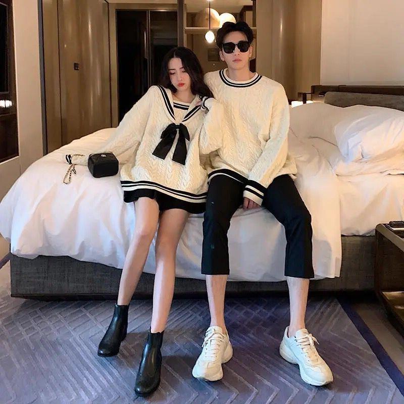 Versatile Color-blocking Ins Japanese-style Preppy Fashion Pullover Top - Image 3