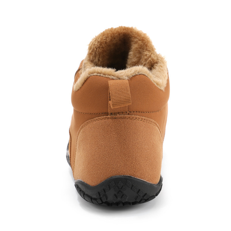 Snow Boots Men's Winter Outdoors Camping Mountaineering Fleece-lined Thickening And Wear-resistant Fleece-lined Warm - Image 2