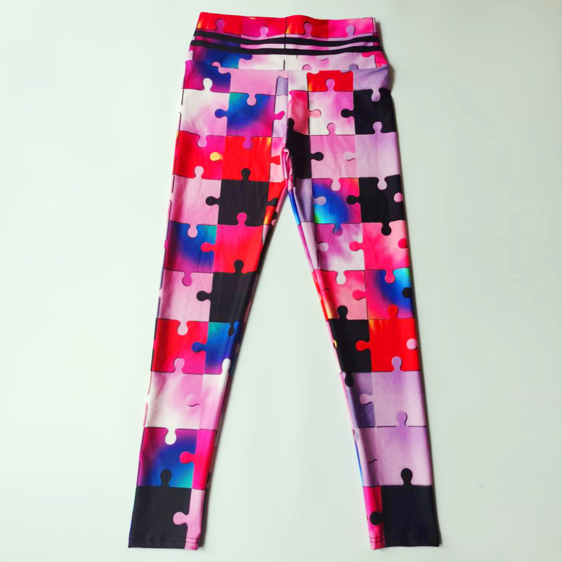 Pattern Stitching Explosive High-Waist Buttocks Yoga Running Yoga Pants — изображение 2