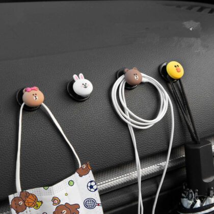 Car Interior Car Paste Small Hook Cartoon Seat Back Front Car