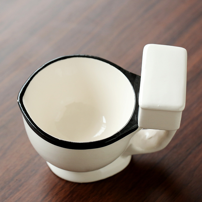 Creative Toilet Mug Ceramic Coffee Mugs with Handgrip Funny Gag Gift Tea Cup - Image 10