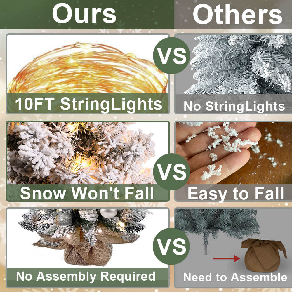 Dropshipping Center 2ft Tabletop Christmas Tree With Light A - Image 4