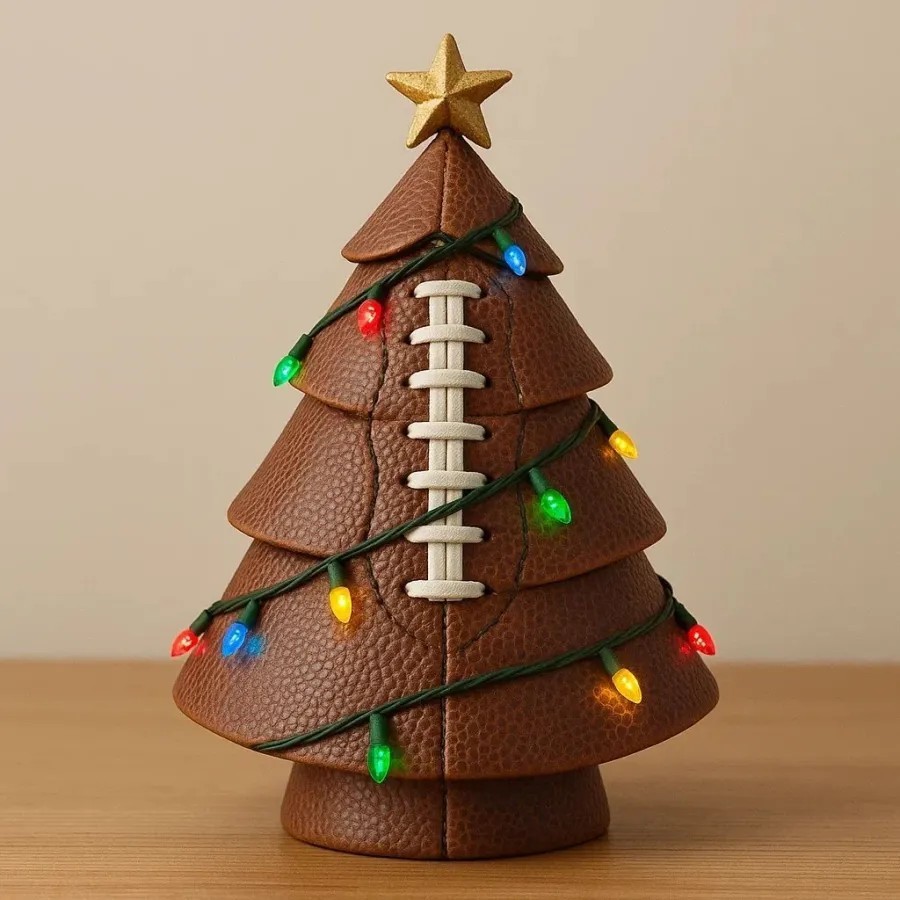 Christmas Decoration Football Christmas Tree — изображение 2