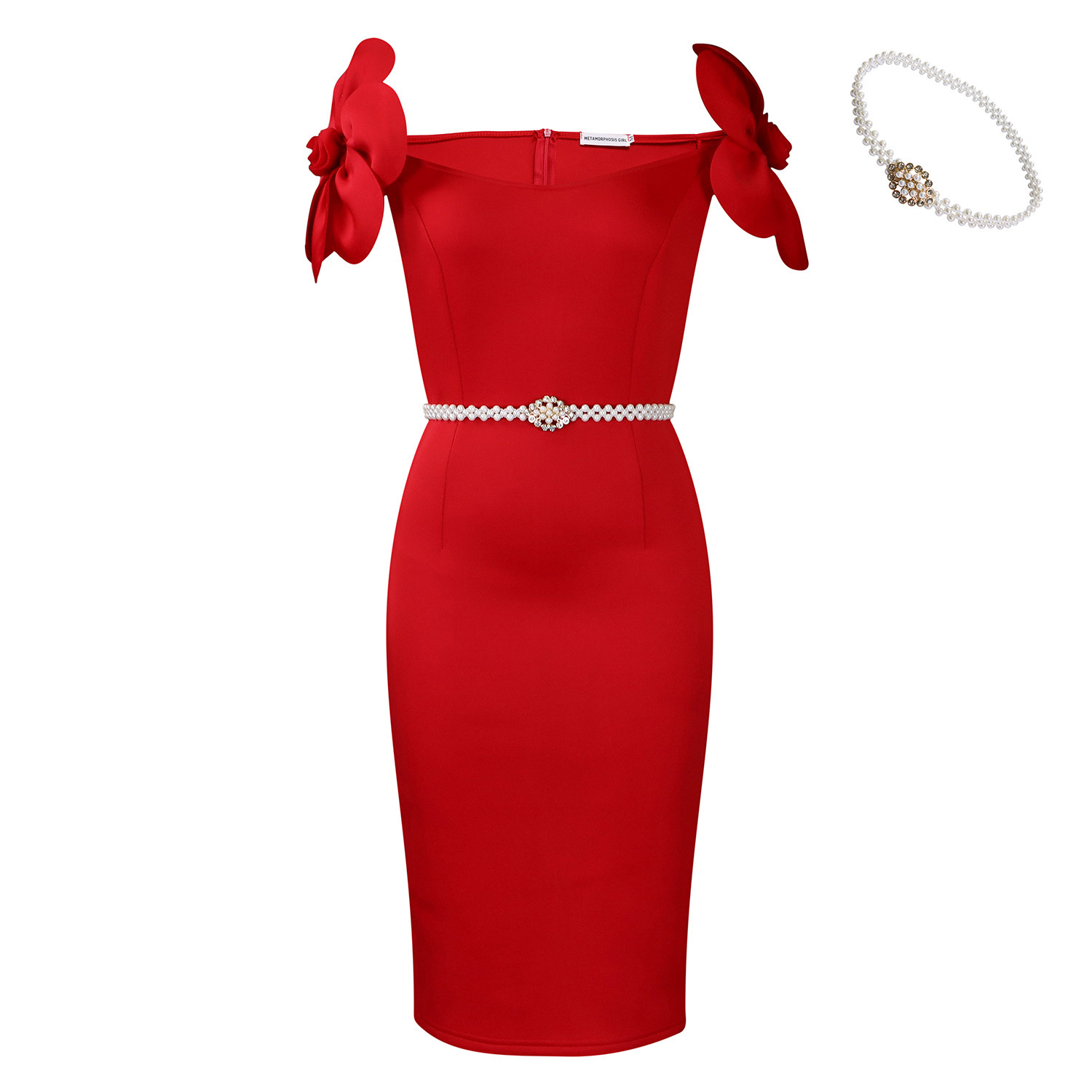 Women's Three-dimensional Floral Elegant Dress – Bild 8