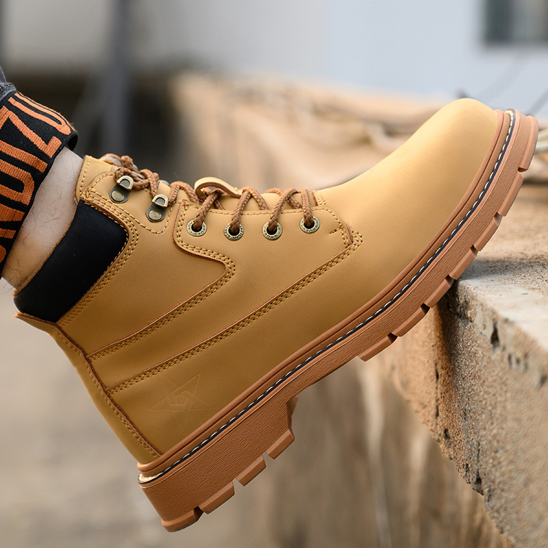 Microfiber Leather Anti-smash And Anti-puncture Work Shoes – Bild 2