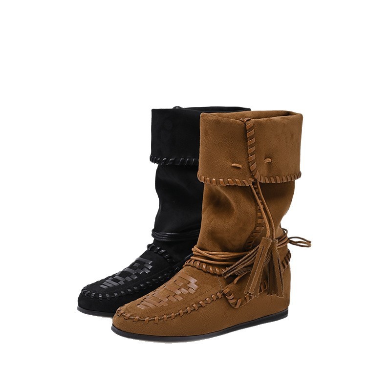 Slimming Sense Of Relaxation Western Cowboy Boot - Image 4