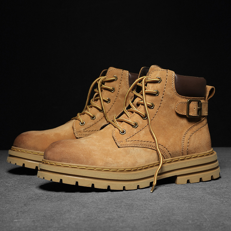 Martin Boots Men's Autumn And Winter Retro British Style - Image 7